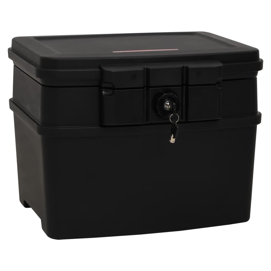 Safe Box Black 44x37x34 cm