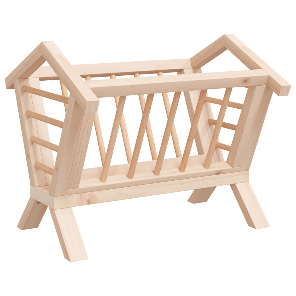 Rabbit Hay Feeder 44x33x33 cm Solid Wood Fir