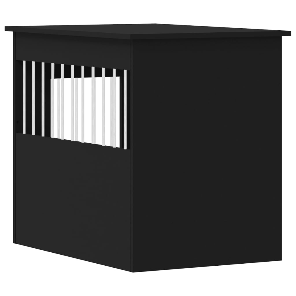 Dog Crate Furniture Black 55x80x68 cm Engineered Wood