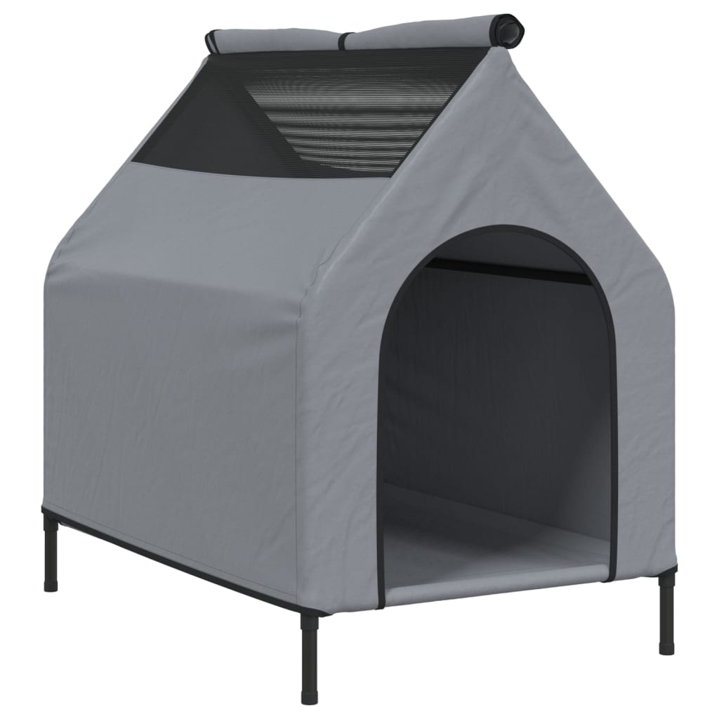 Dog House Light Grey Oxford Fabric and Steel