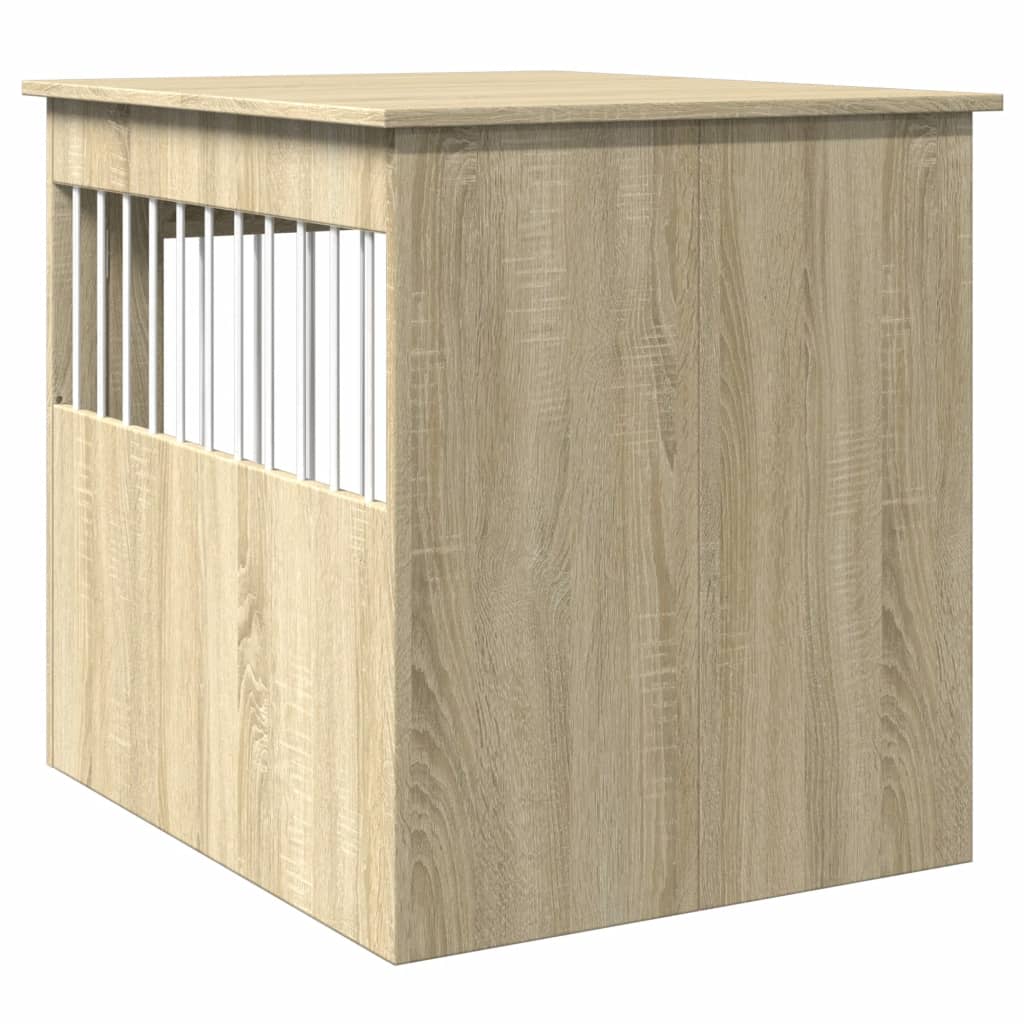 Dog Crate Furniture Sonoma Oak 64.5x80x71 cm Engineered Wood