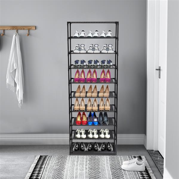 10 Tier Stackable Shoe Rack Storage Shelves