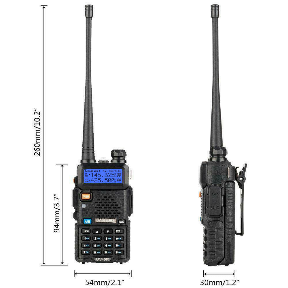 Two-way Radio Walkie-talkie UV-5R Black