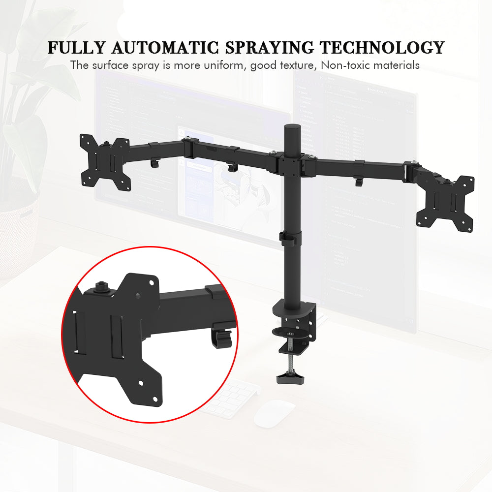 13-27 Inch Double Pendulum Large Base TV Stand TSNS-03 Bearing 8Kg/Vese100*100/90° tilt/360° rotation