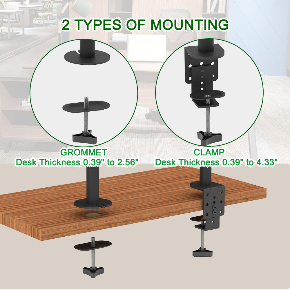 13-27 Inch Double Pendulum Large Base TV Stand TSNS-03 Bearing 8Kg/Vese100*100/90° tilt/360° rotation