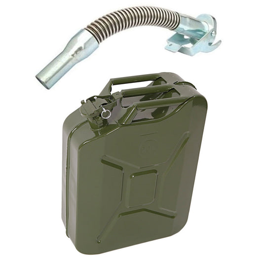 20L British Army Style Fuel Oil Can - Green