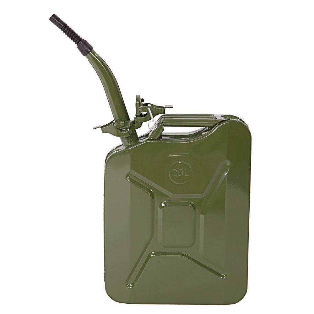 20L American Style Fuel Oil Can - Green