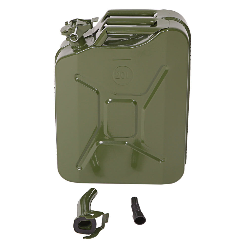 20L American Style Fuel Oil Can - Green