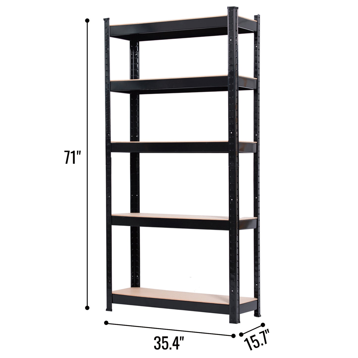 5 Tier Racking Black 175KG