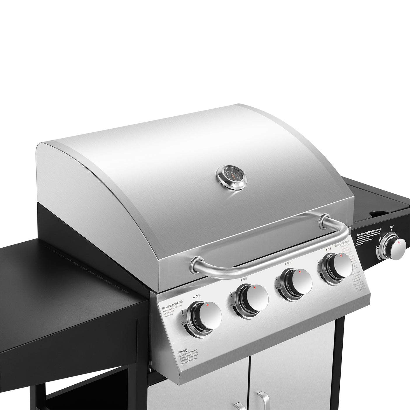 Outdoor 4+1 Gas BBQ - Silver