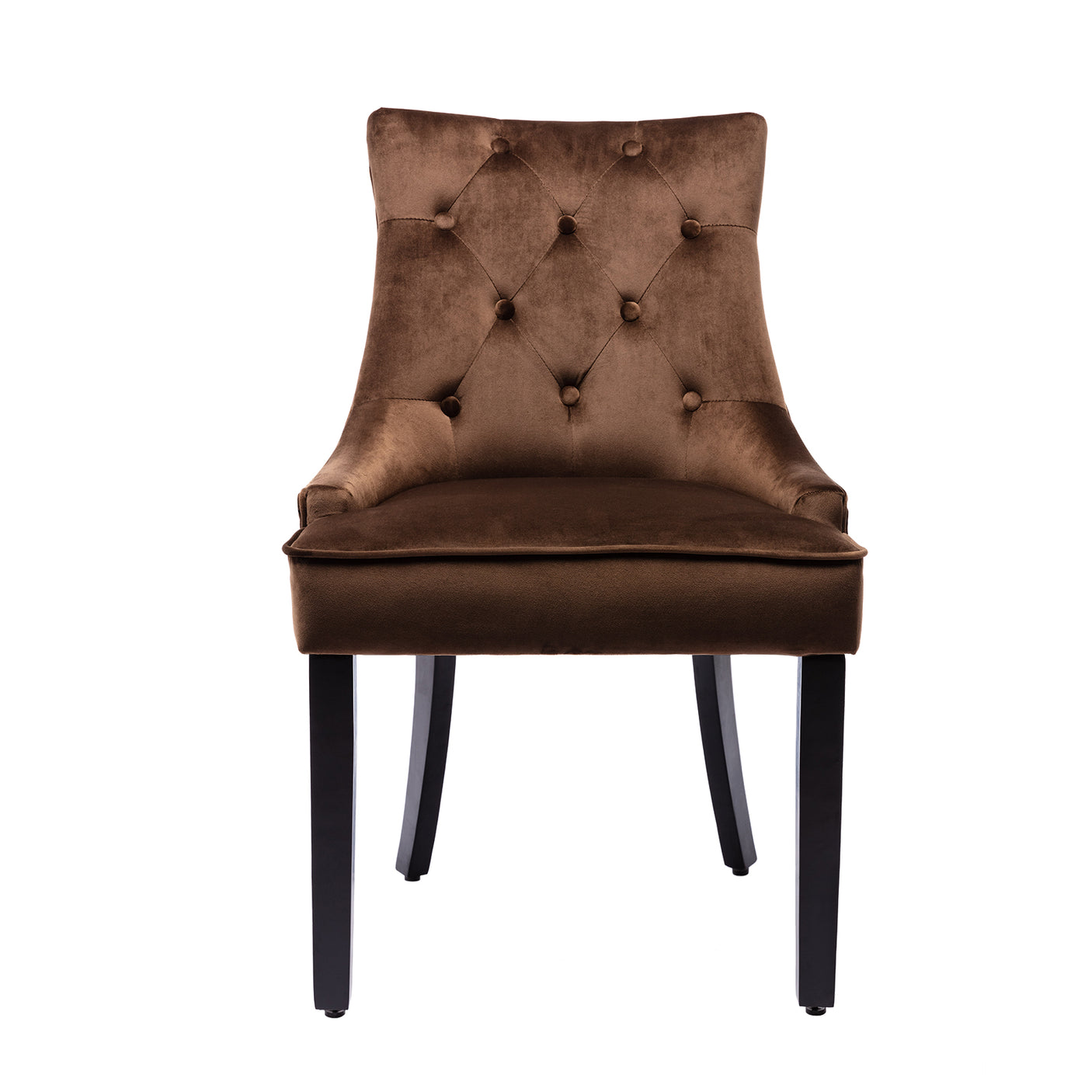 Dining Chairs with Arms x 2 - Brown