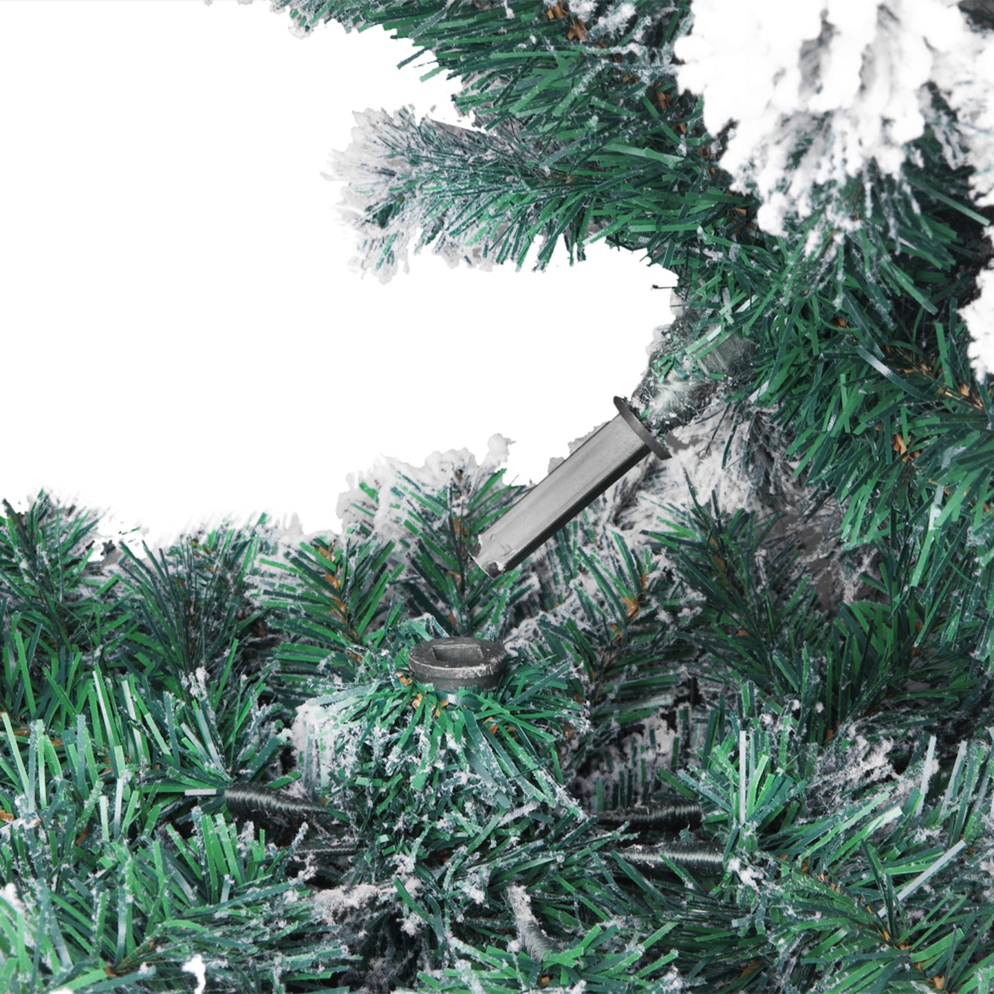 7ft 1300 Branch Christmas Tree - Snowy White